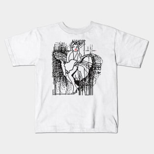 Pixel Art  Marilyn Monroe Kids T-Shirt